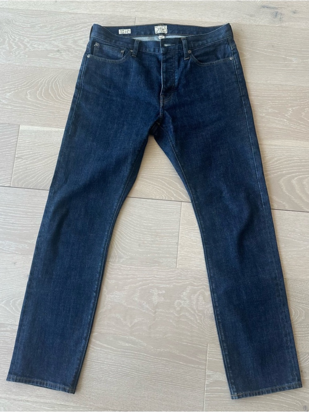 J. Crew Men's 32x32 Straight Jeans in Dark Blue